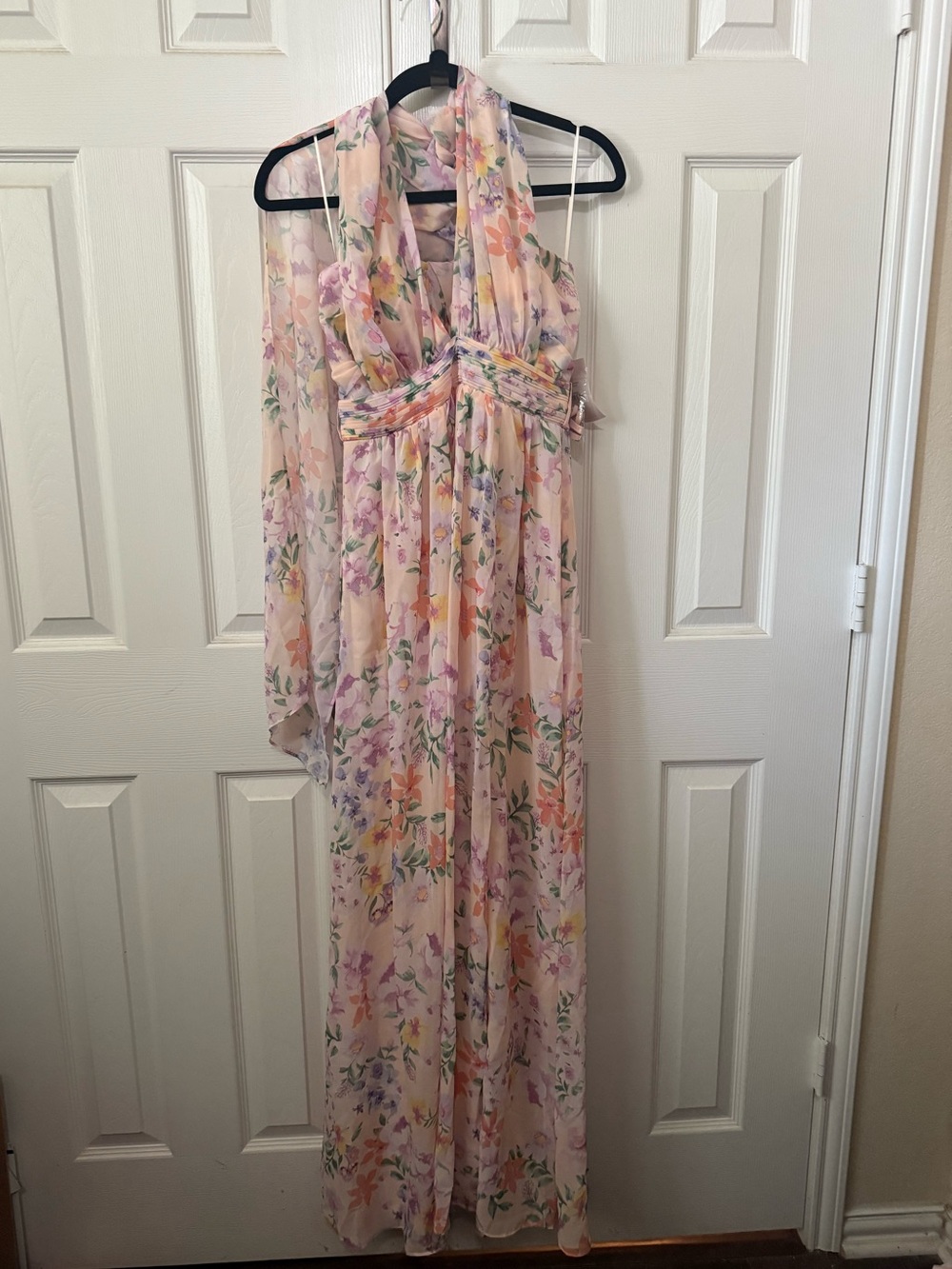 NWT Birdy Grey Grace Dress Chiffon Floral Botanical Blooms Small